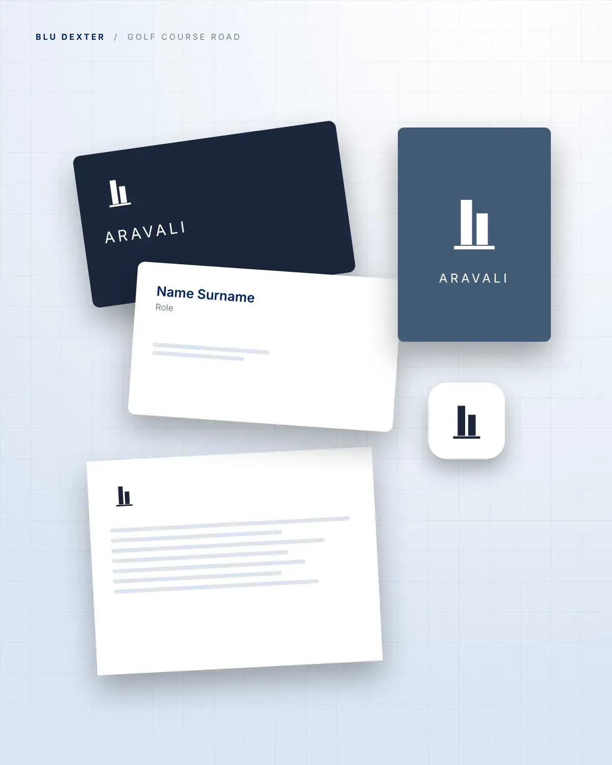 Step 4, Identity: Brand identity on cards, signage and letterhead