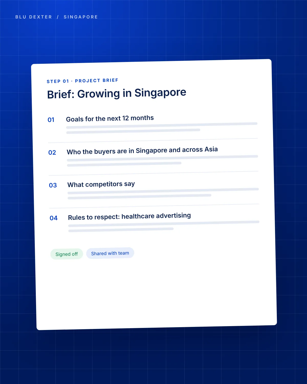 Step 1, Brief: Growing in Singapore